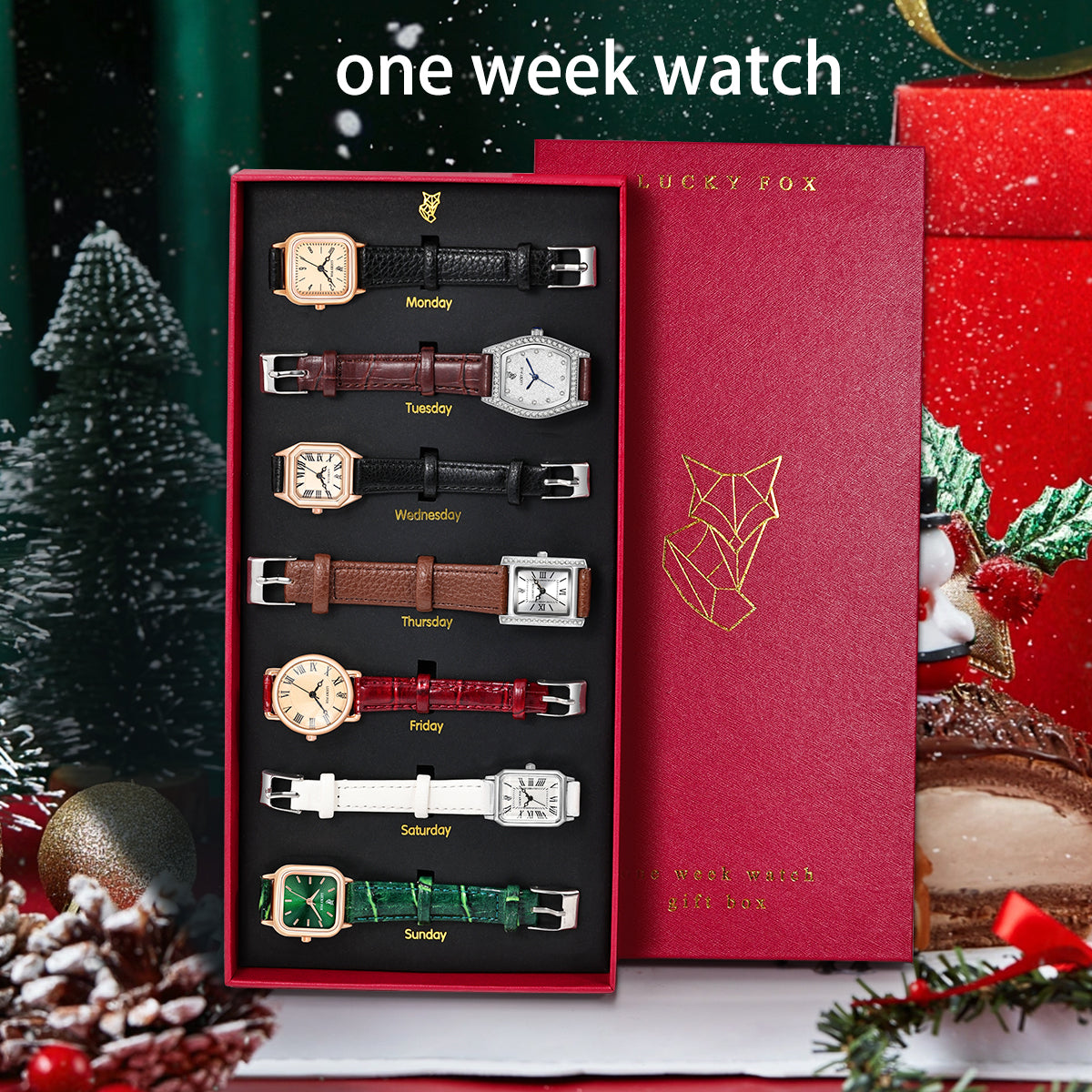 Coffret 7 Montres, 7 Styles, 1 Semaine Parfaite
