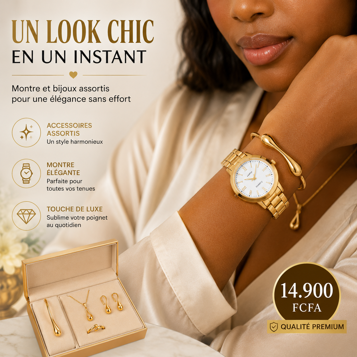 ✨ ECLAT DORE - COFFRET ÉLÉGANCE 4-EN-1