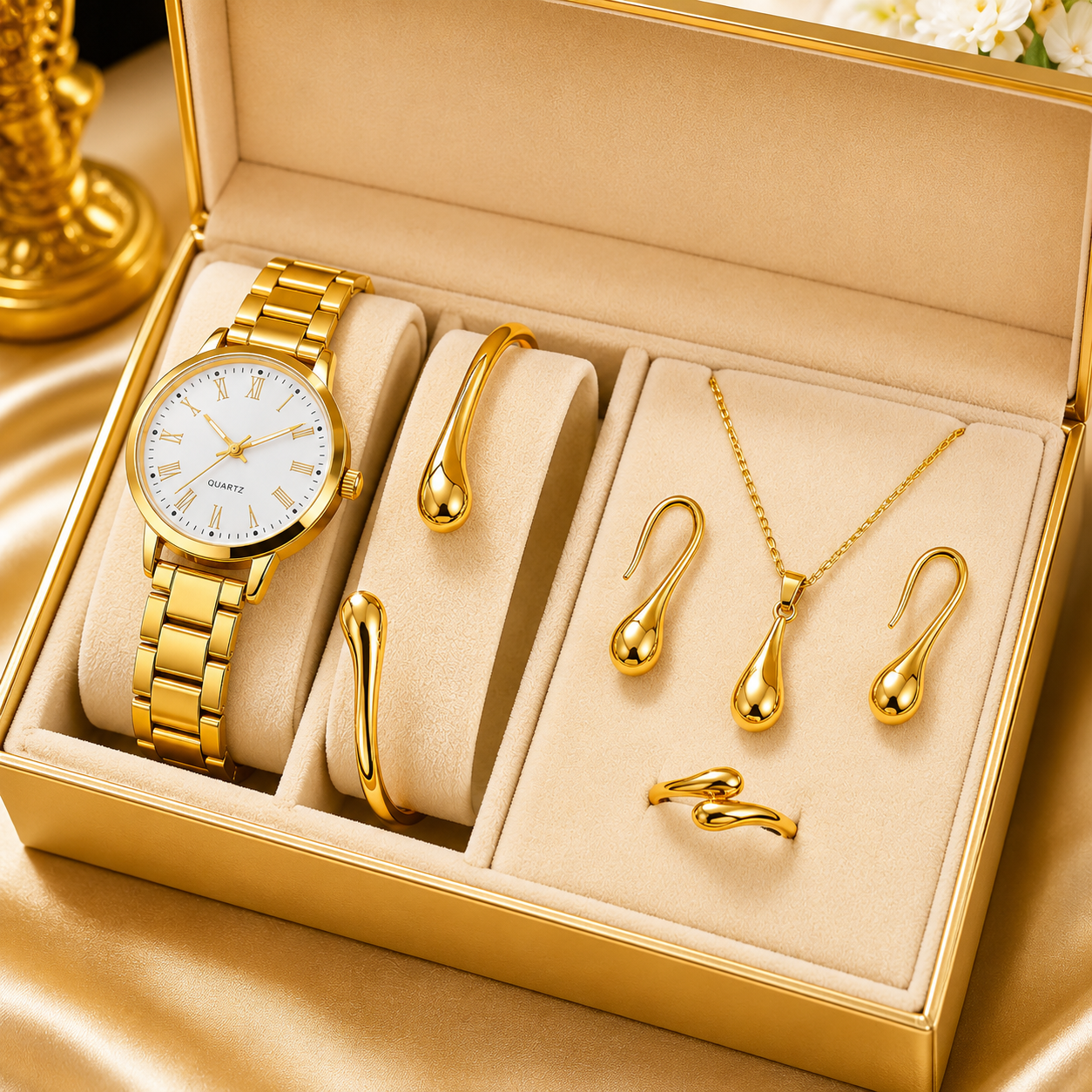 ✨ ECLAT DORE - COFFRET ÉLÉGANCE 4-EN-1