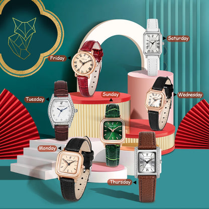 Coffret Élégant de 7 Montres